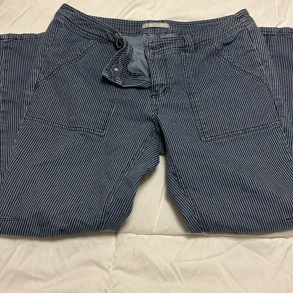 Free People size 31 pinstriped ankle Jean